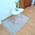 Mesa ratona de madera blanca estilo nórdico 40x46x30cm Mesa Ratona De Madera Blanca Estilo Nórdico 40x46x30cm
