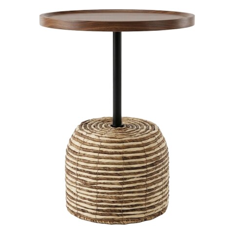 MESA CENTRO MARRON COMB 40X52CM Unica
