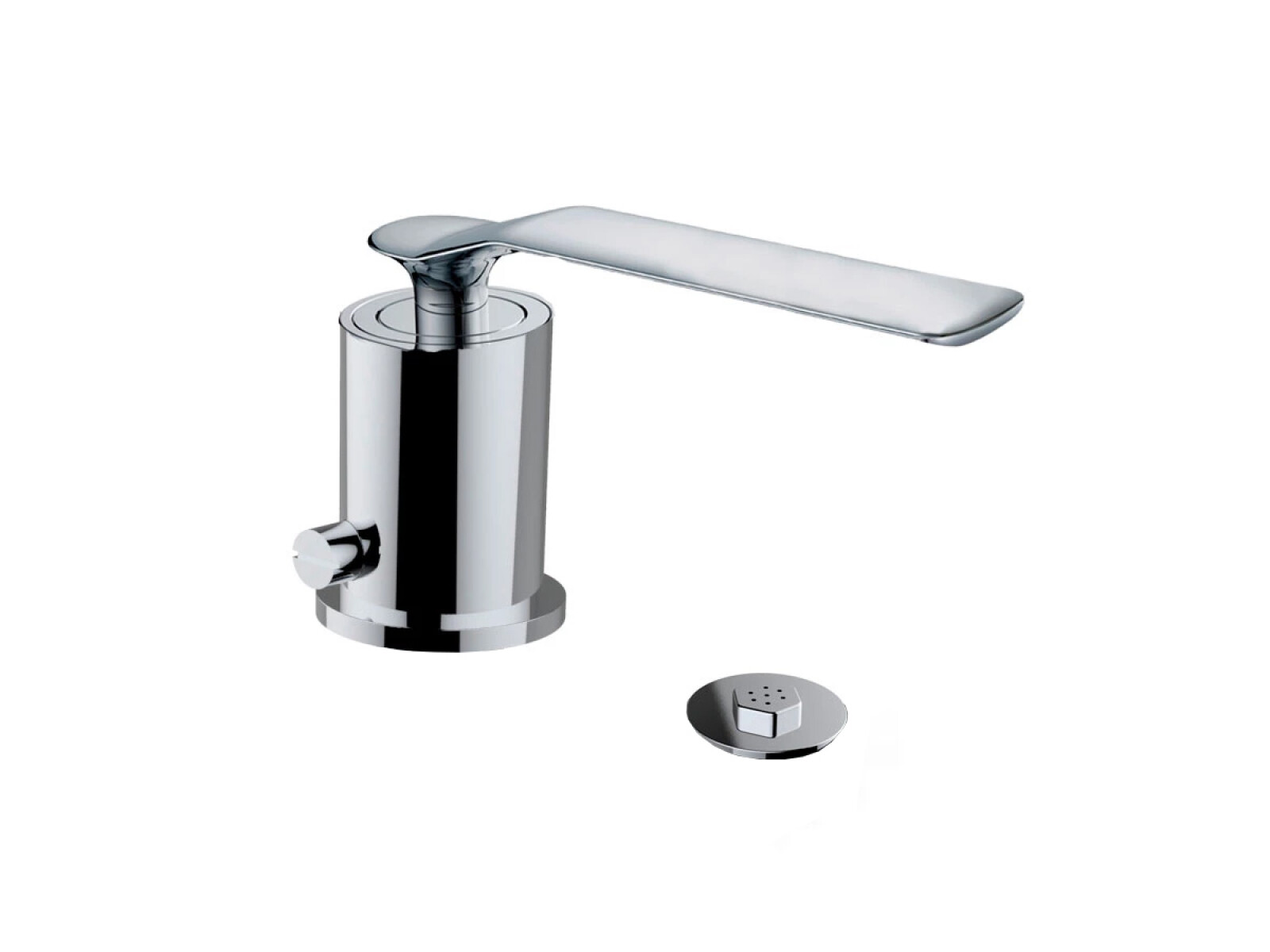 Griferia De Bidet Monocomando Aqualia Cromado Con Transferencia 