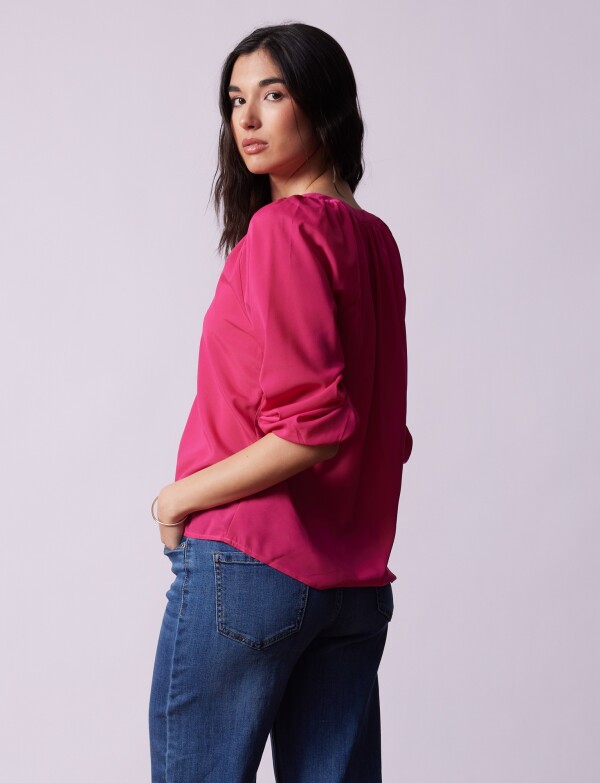 Blusa Gasa FUCSIA