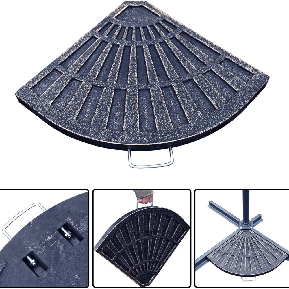 Pack Bases P/sombrilla Lateral 12kg Importadas C/agarre Zaka Pack Bases P/sombrilla Lateral 12kg Importadas C/agarre Zaka