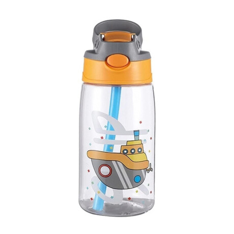Botella animada con pico automático Gris