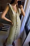 Row Glow Dress Dorado