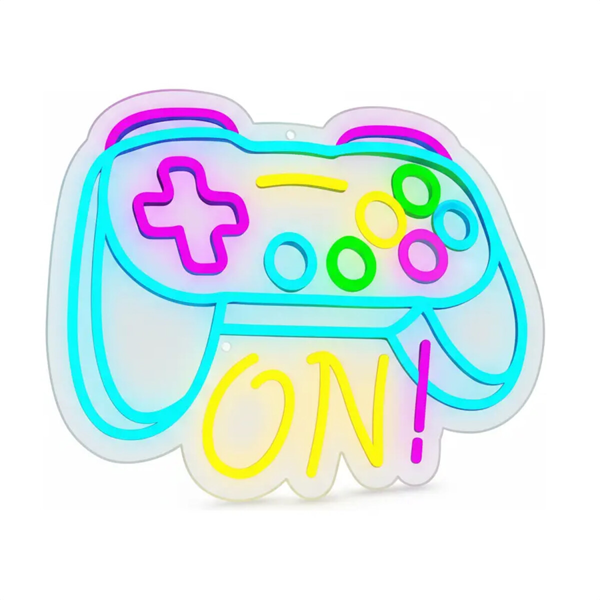 Letrero De Neon Joystick Gamepad On Hy-7851 - LETRERO NEON "GAMEPAD ON" HY-7851 