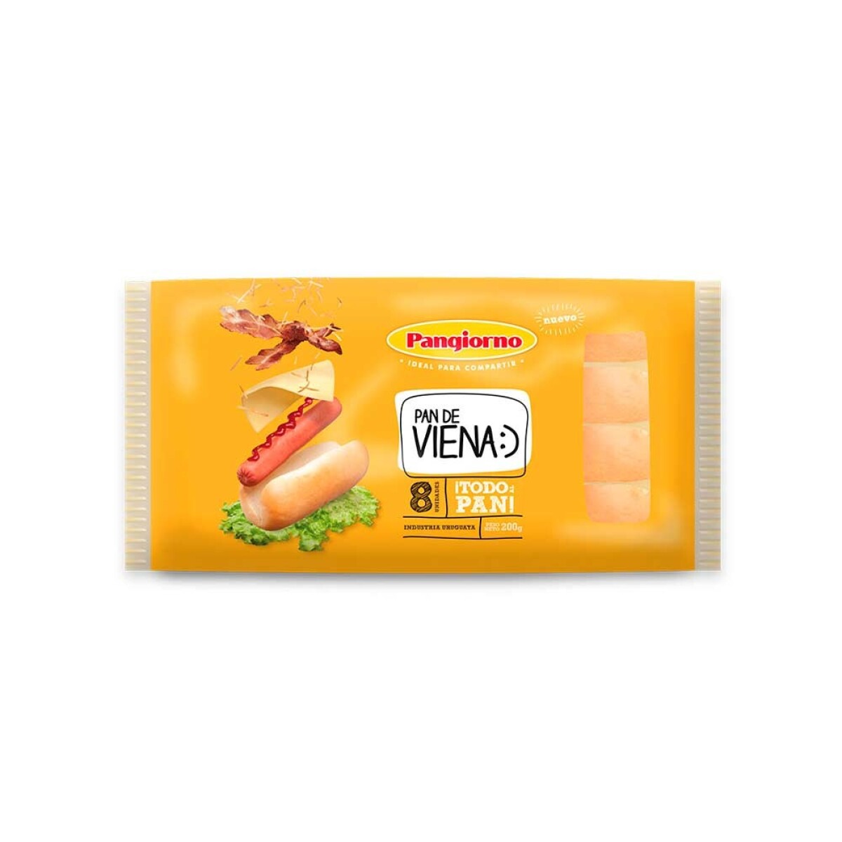 Pan De Viena X 8 Unid 