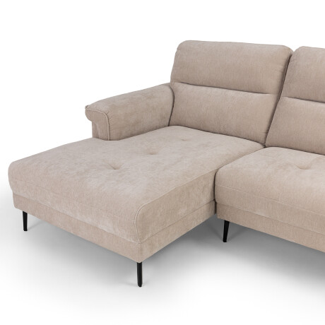 Rinconera Avalon - Tela Microfibra - Chaise Izquierdo 6686-4 Beige