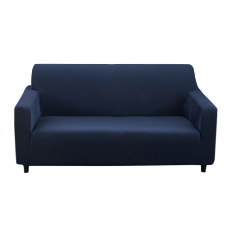Funda Para Sofá 2 Cuerpos Cubre Sillón Lavable Azul Oscuro