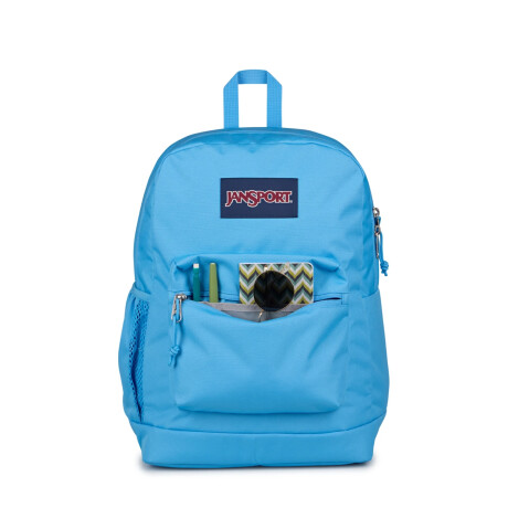 Mochila Escolar p/ Laptop Jansport Cross Town Plus Original Azul Electrico