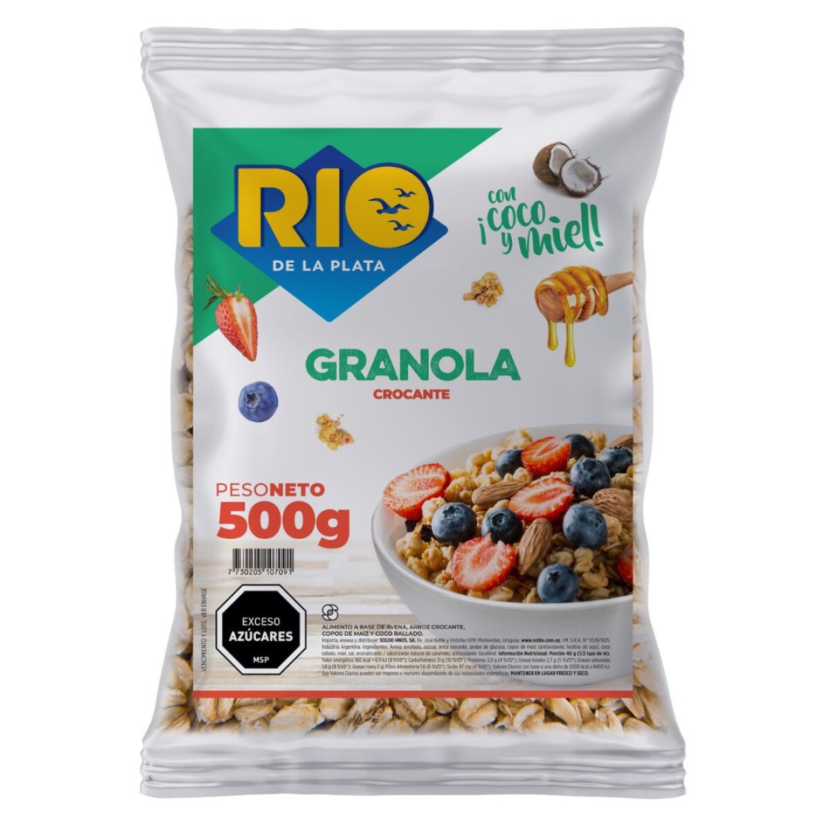 Granola Crocante Rio de la Plata 500 gr 