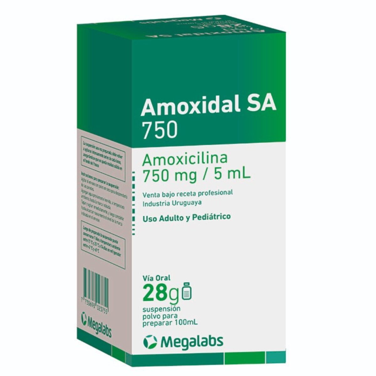 Amoxidal 750mg 100ml 