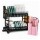 Set Utensilios Cocina 19Pz + Escurridor 2Niv Acero Inox Rosa