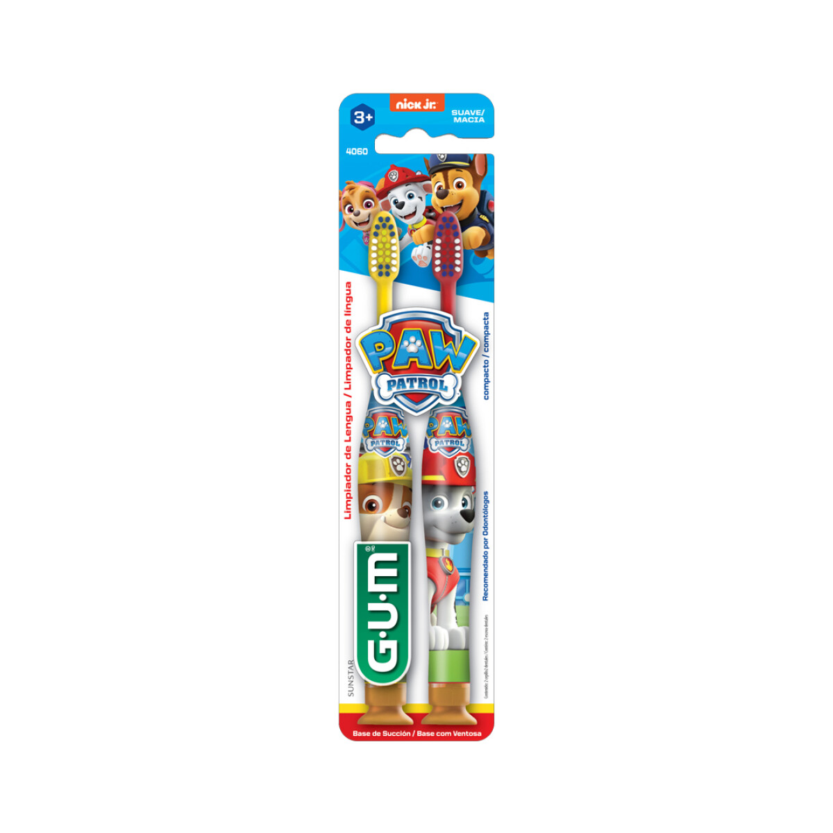 Gum Paw Patrol - Cepillo suave x2 