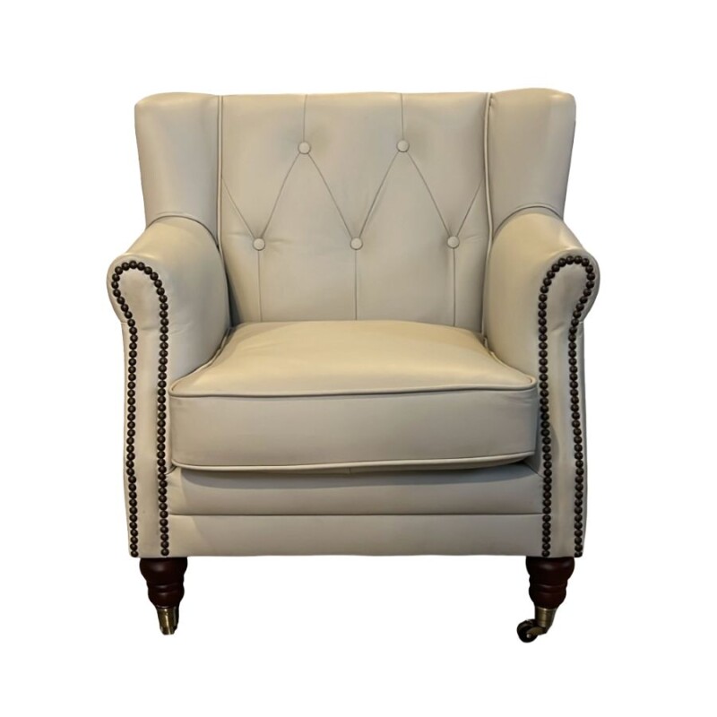 POLTRONA MOA CLASICA C/TACHAS PERLA MATE POLTRONA MOA CLASICA C/TACHAS PERLA MATE