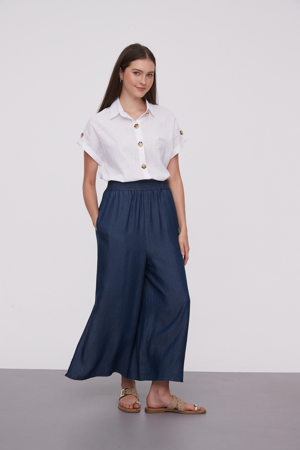 Pantalon Valleoeste Azul Medio