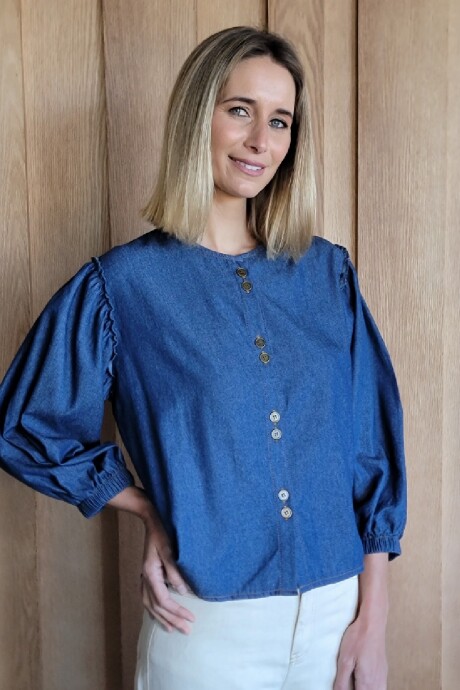 Camisa Melón Denim Azul