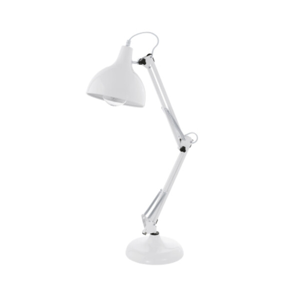 Portátil de mesa acero blanco 1XE27 71CM BORGILLIO EG0562
