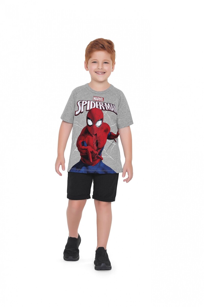 Camiseta de Spider Man de niños - GRIS 