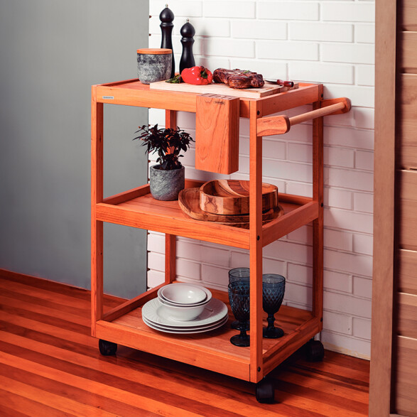 Carro para asado con soporte "Servicio" -TRAMONTINA TB6953