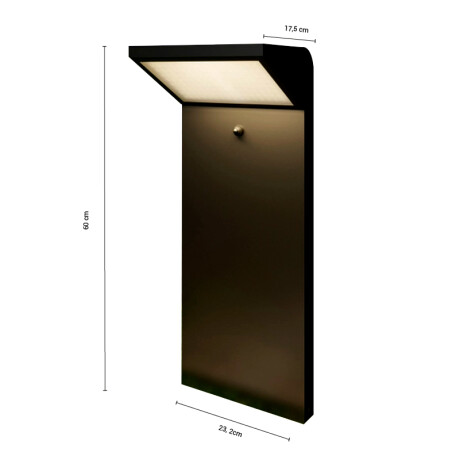 BOLARDO EXTERIOR SOLAR DENMARK 6W Bolardo Solar de Exterior Denmark 6W IP65 60 cm