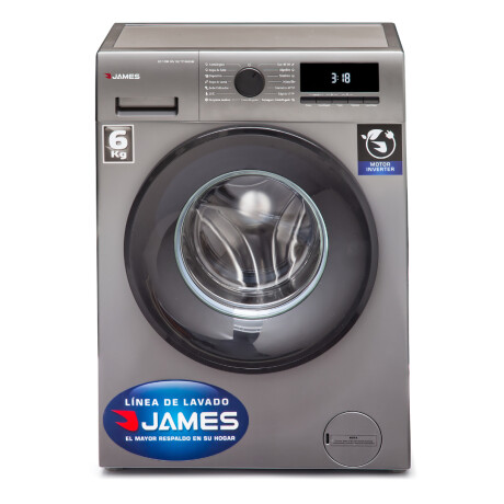 Lavarropas James 6 KG LR-1006 G6 inverter inox. Lavarropas James 6 KG LR-1006 G6 inverter inox.