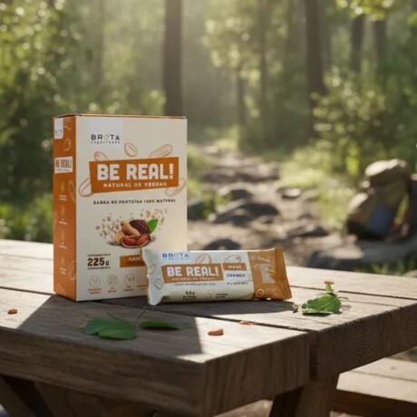 Protein Bar Vegan 5 Unidades Brota Be Real- Sabor Maní Crunch Protein Bar Vegan 5 Unidades Brota Be Real- Sabor Maní Crunch