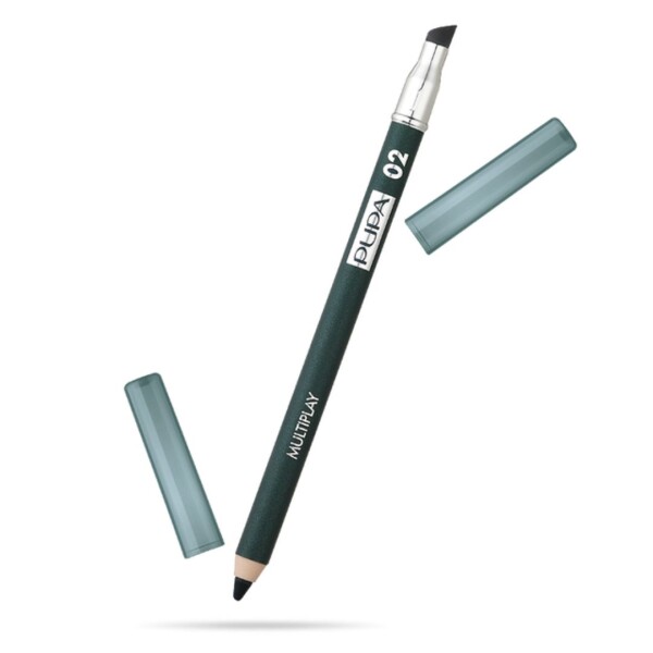 Lápiz de Ojos Multiplay Electric Green 02 con Esfumino – Pupa Lápiz de Ojos Multiplay Electric Green 02 con Esfumino – Pupa