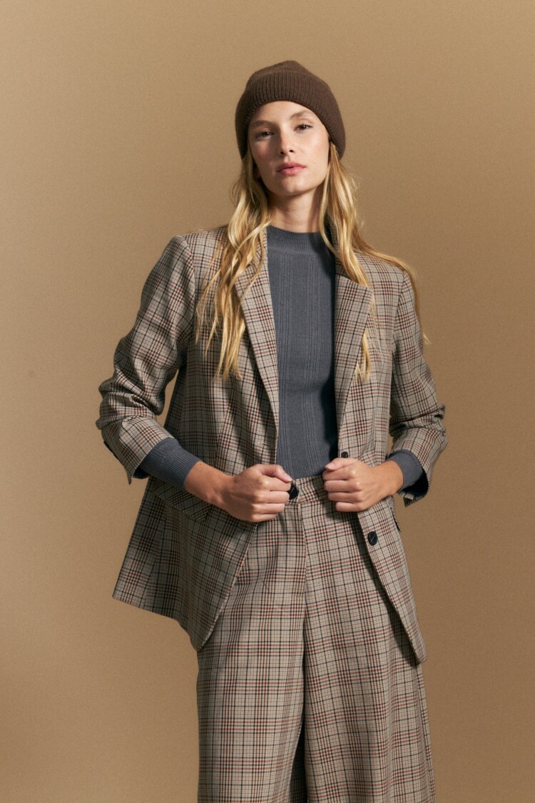 POLERA GALATEA Gris Osc Melange