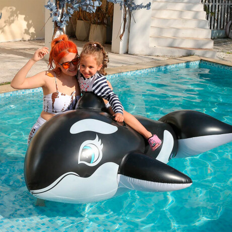 Inflable Flotador Piscina Playa Ballena Gigante Orca Pis005035-orc