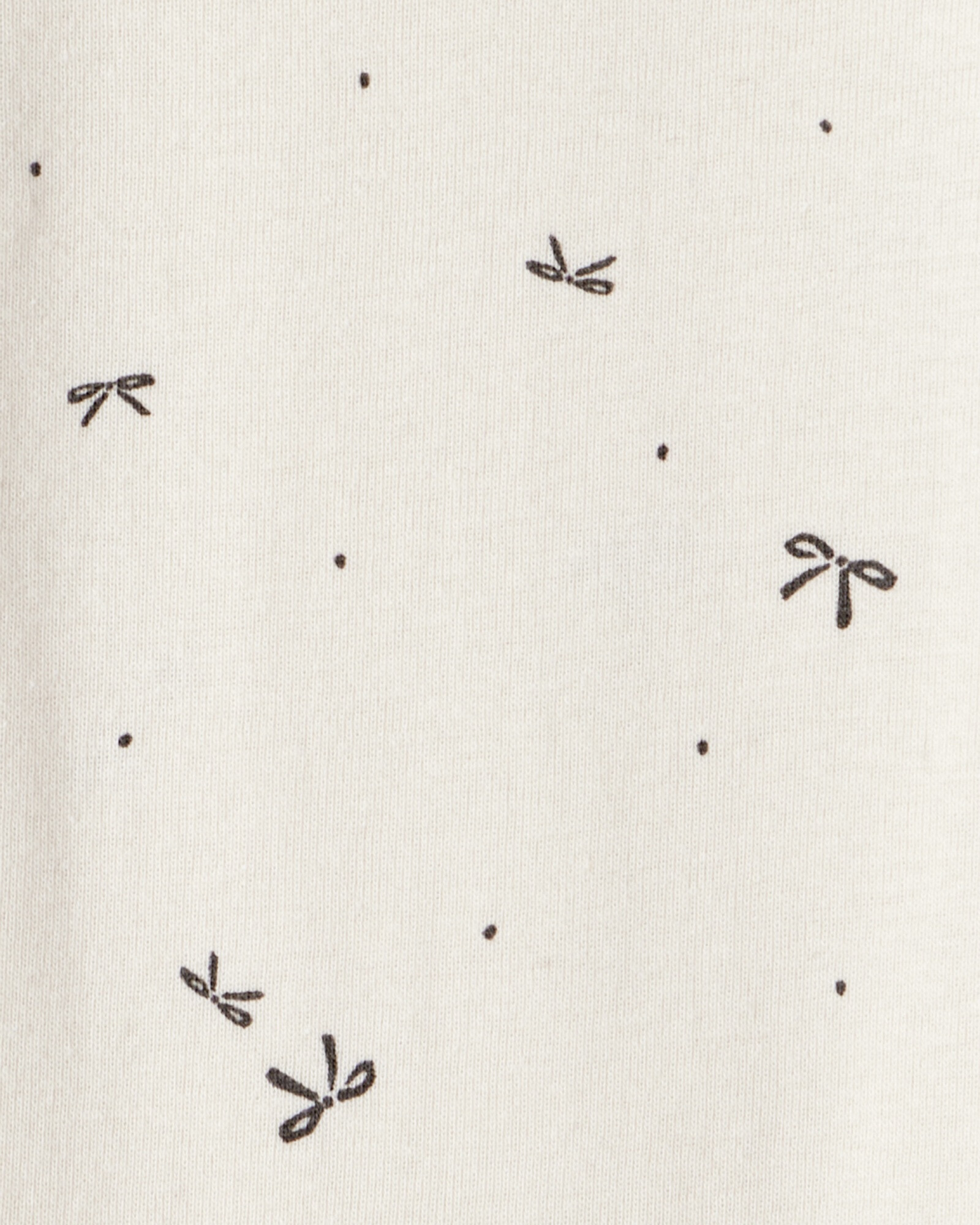 Set dos piezas de algodón, jumper y body, diseño lazos Sin color