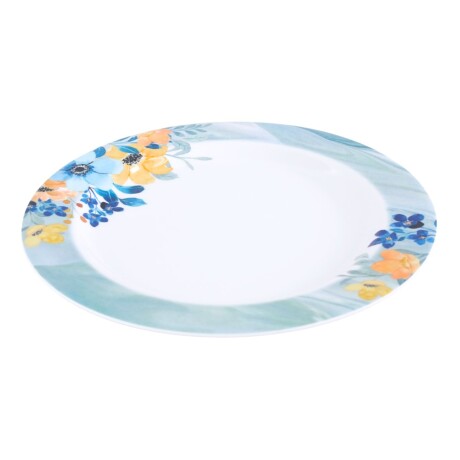 Plato llano de melamina Flowers Line Plato llano de melamina Flowers Line