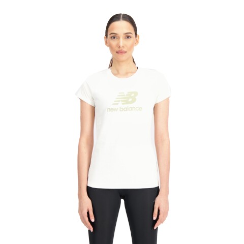 Remera New Balance de Dama - WT31546SST WHITE