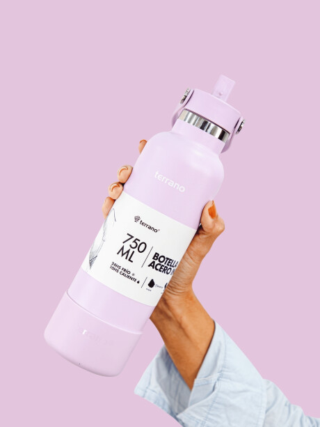 Botella Térmica con Pico 750mL. Lila