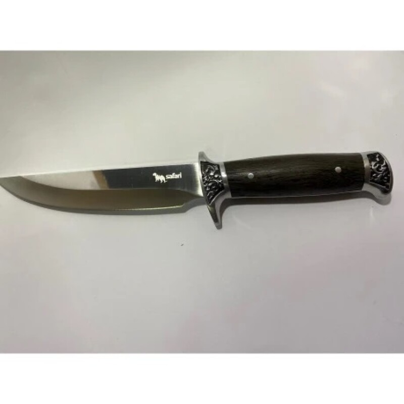 SF542 CUCHILLO SAFARI HOJA FIJA MANGO DE MADERA NEGRO 26CM SF542 CUCHILLO SAFARI HOJA FIJA MANGO DE MADERA NEGRO 26CM