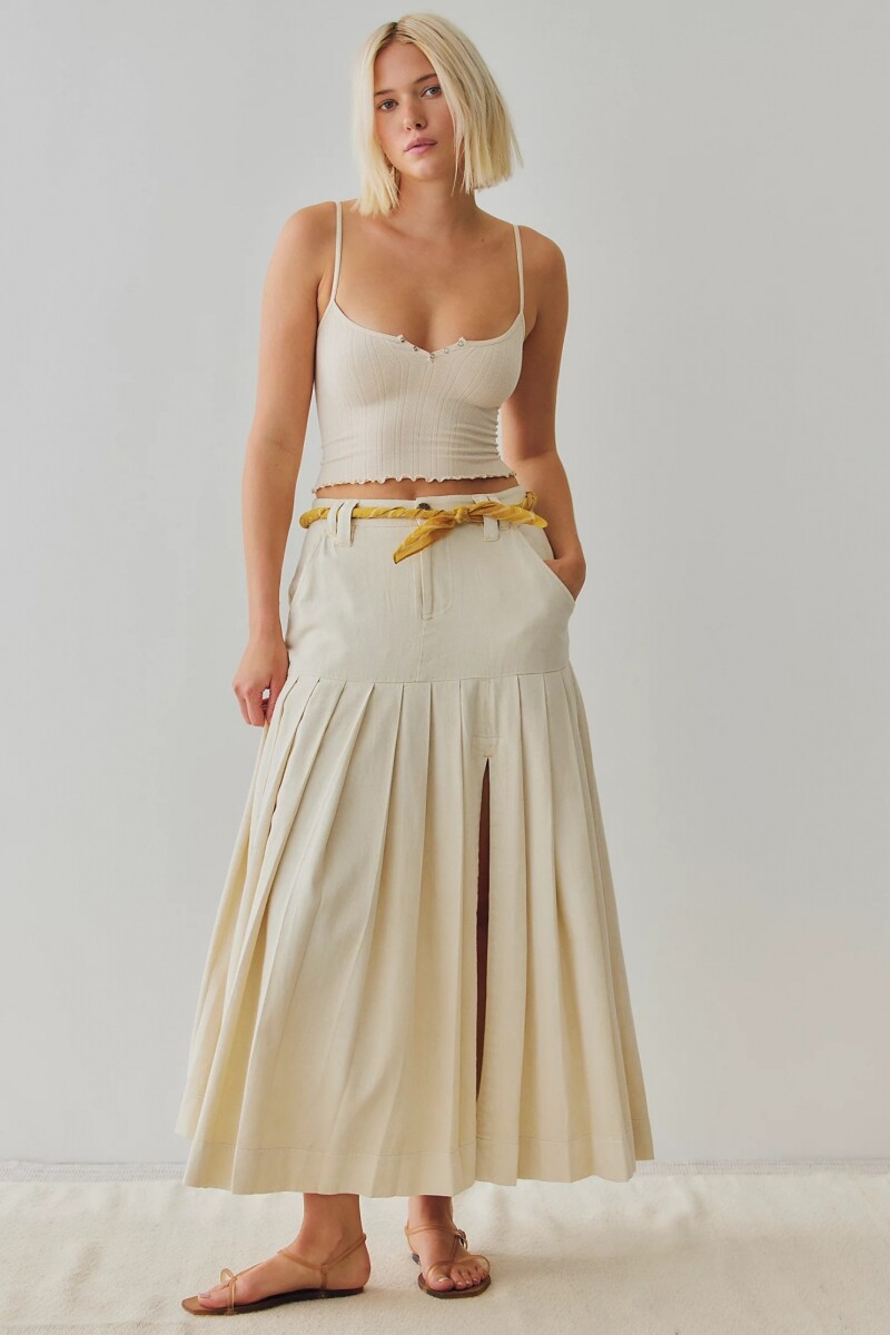 SNAP INTO IT HENLEY CROP Marfil