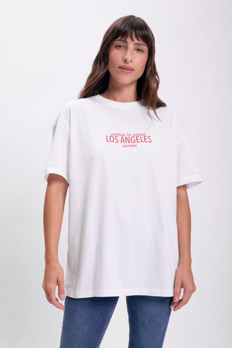 Remera oversize Blanco