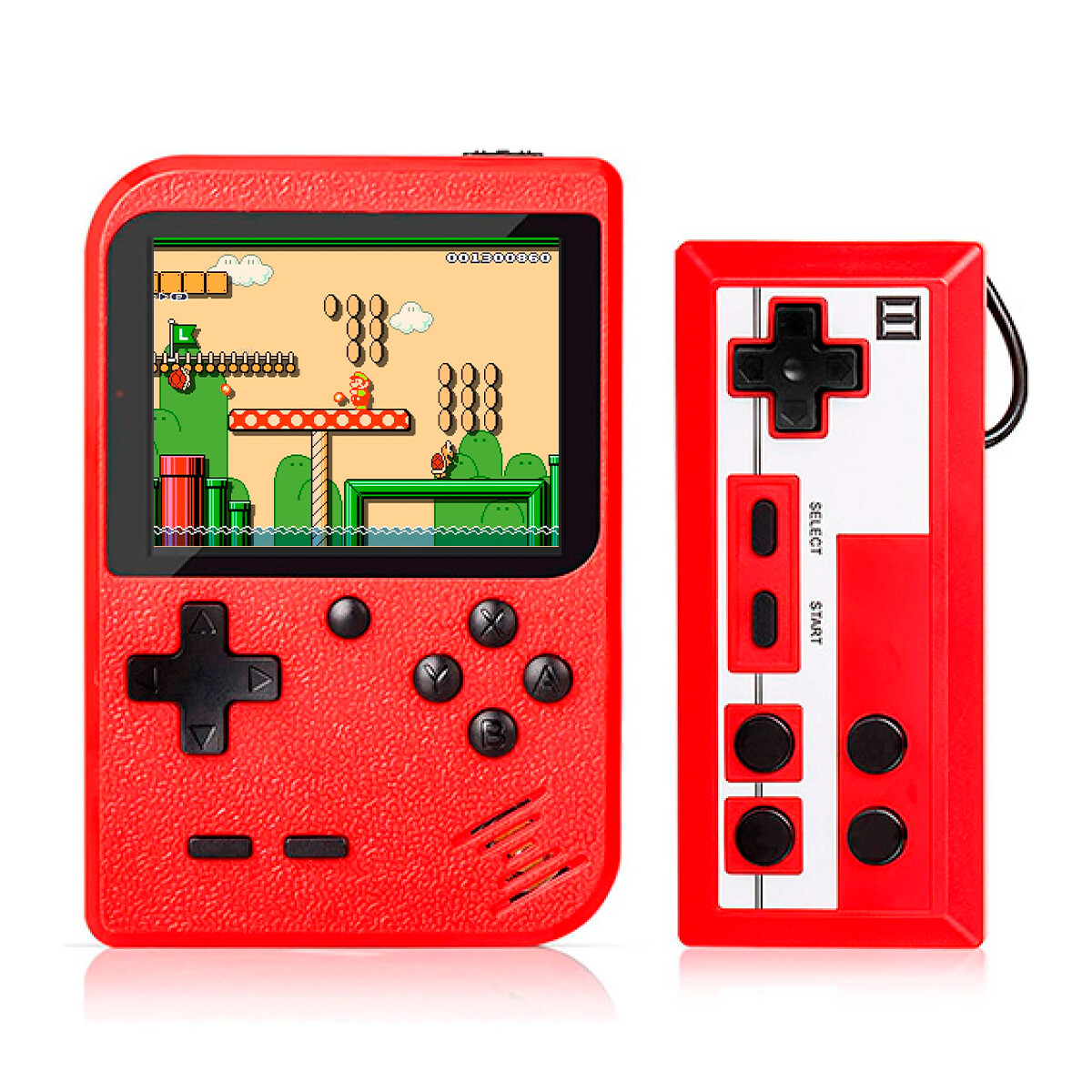 Consola Portátil Retro con Control Batería - ROJO 