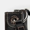 Cartera al hombro Anya en cuero graneado Negro