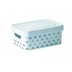 Organizador con tapa L celeste