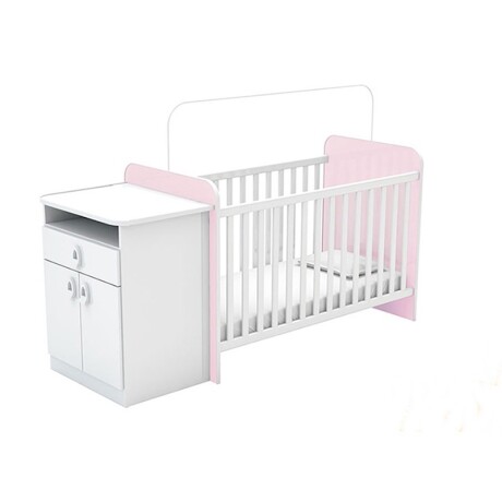 CUNA CON CAJONERA - BLANCA/ROSA CUNA CON CAJONERA - BLANCA/ROSA