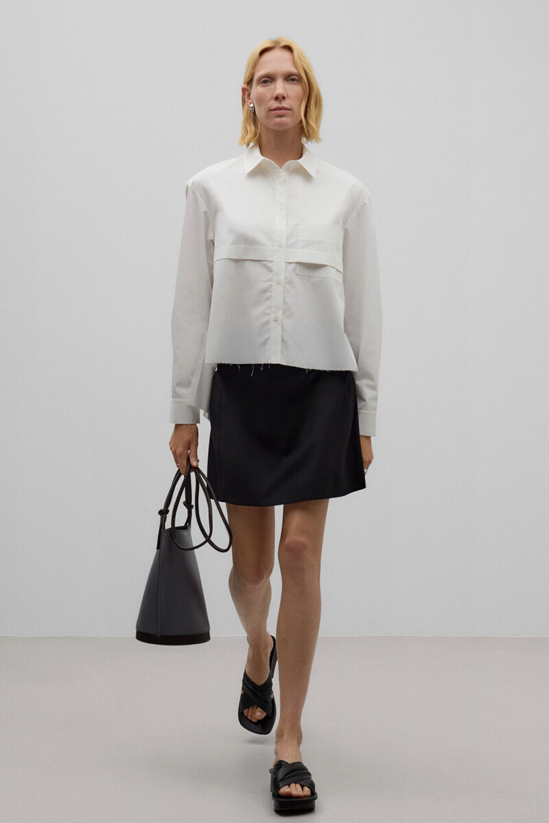 CAMISA ASIMÉTRICA Blanco