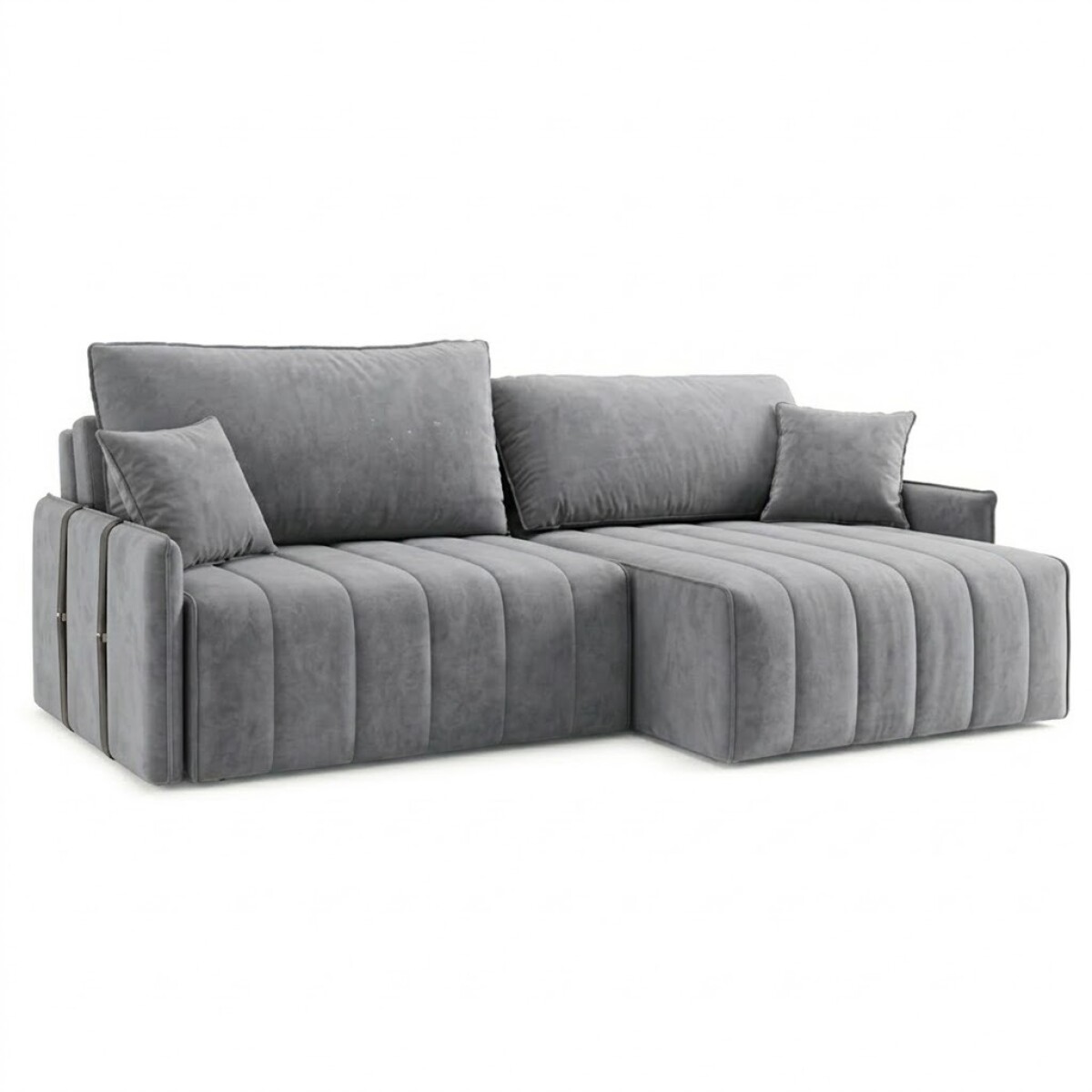 SILLÓN SOFÁ DOMINI 2 CUERPOS RETRACTIL AJUSTABLE - GRIS 