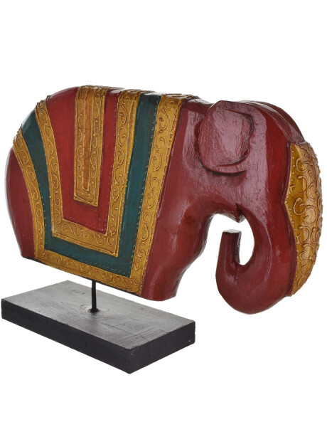 Elefante de madera tipo Bali 30cm con base Elefante de madera tipo Bali 30cm con base