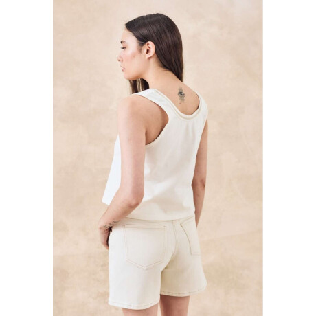 Top Cinta Metalizada Crudo