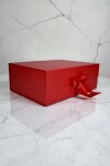 Caja Rigida Plegable con iman 24,5x33x12 cm ROJO