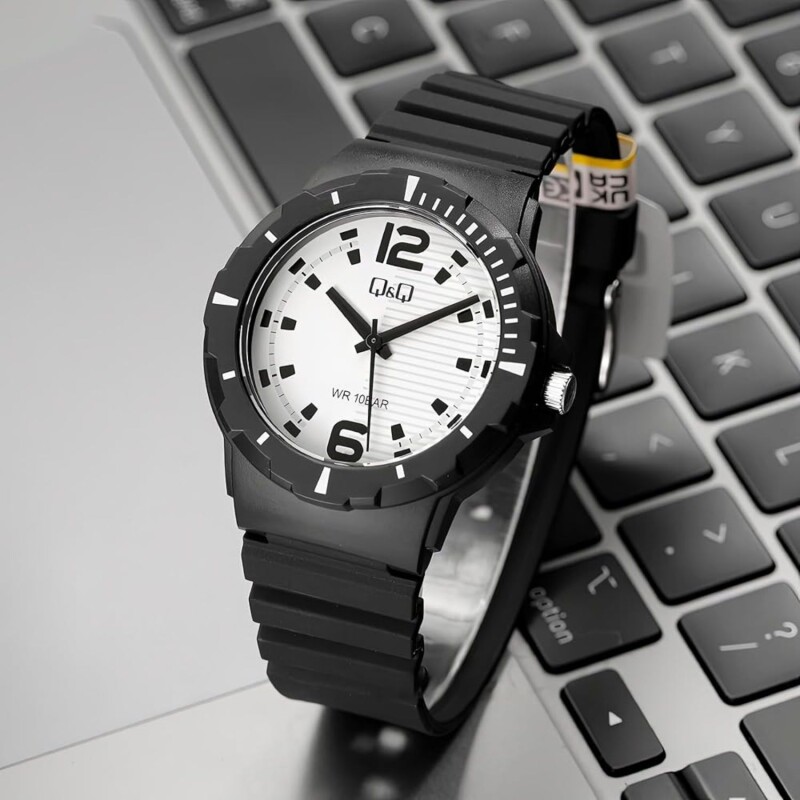 Reloj Análogo Q&Q V02A005VY Unisex 40 Mm Con Correa De Goma Para Uso Diario Reloj Análogo Q&Q V02A005VY Unisex 40 Mm Con Correa De Goma Para Uso Diario