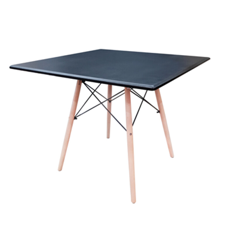MESA EAMES CUADRADA (90X90) - COLOR NEGRO MESA EAMES CUADRADA (90X90) - COLOR NEGRO