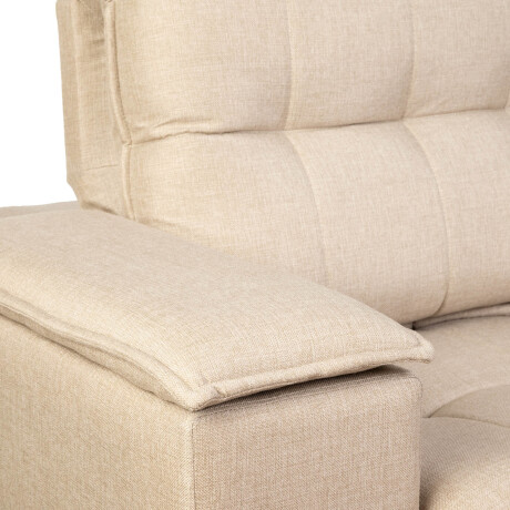 SOFA RETRACTIL 3 CUERPOS TELA NATURAL-BEIGE ATLANTA BEIGE