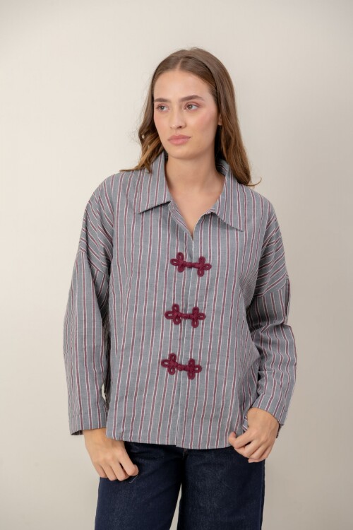 Camisa Alamar Bordeaux
