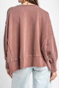 Sweater Lavado Marron