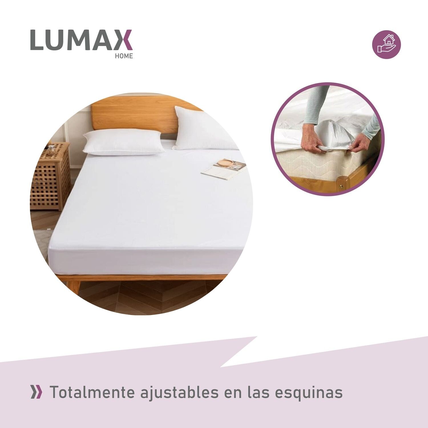 Protector De Colchón Impermeable De 2 Plazas Marca Zee Dream | Cuotas Sin Interés